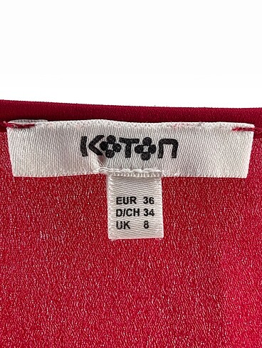36 Beden kırmızı Renk Koton Bluz %70 İndirimli.
