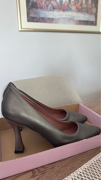 39 Beden gri Renk Stiletto
