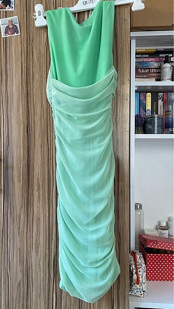 xs Beden Zara Tül detaylı elbise