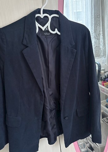 Zara Lacivert Blazer Ceket