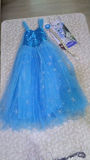8 Yaş Beden Frozen elbise