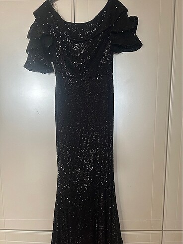 payet balık modeli abiye - Görsel 2