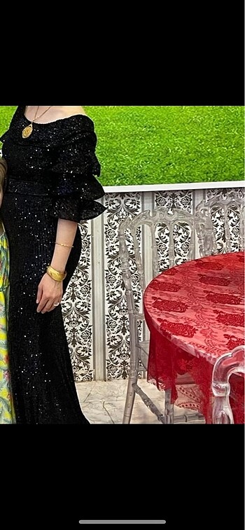 payet balık modeli abiye - Görsel 4