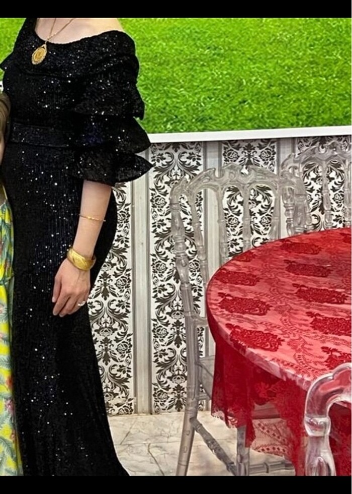 payet balık modeli abiye - Görsel 4