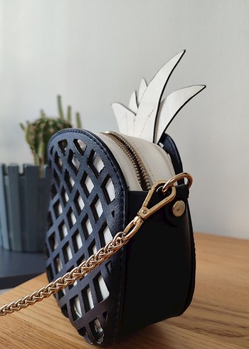 Ananas Desenli ZARA Çanta - Görsel 3