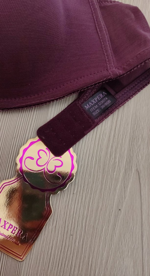 Bordo Renkli Rahat Midi Sütyen - Görsel 4