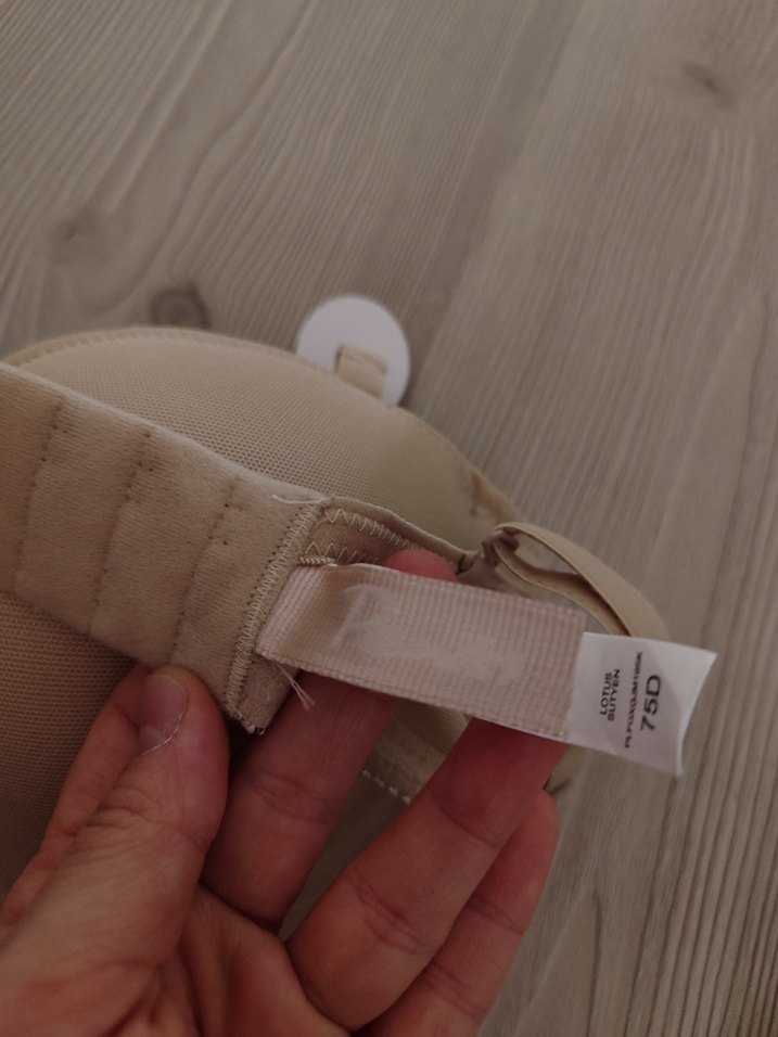 Bej Minimalist Bohem Midi Sütyen - Görsel 4