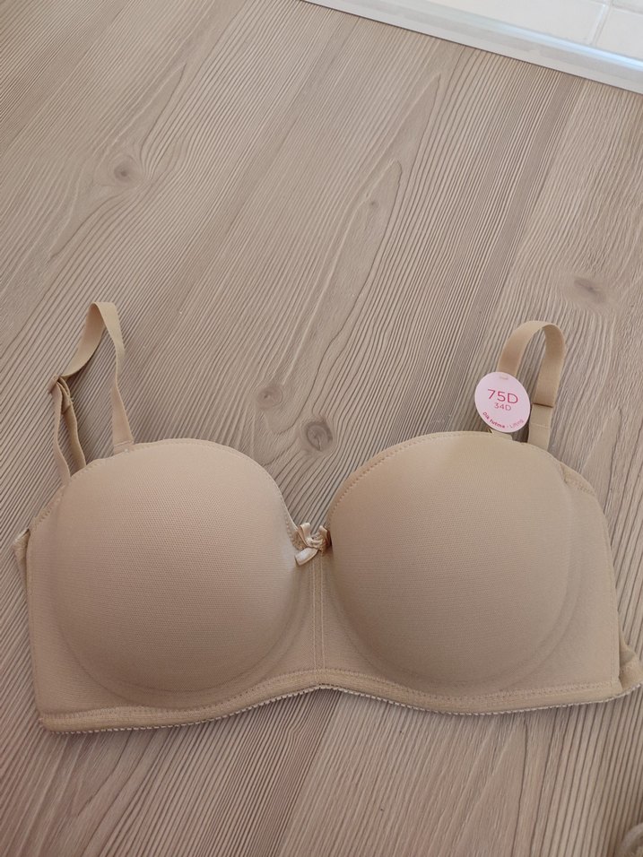 Bej Minimalist Bohem Midi Sütyen - Görsel 2