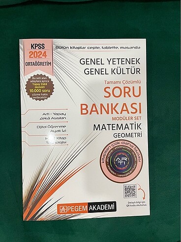 Pegem akademi matematik soru bankası