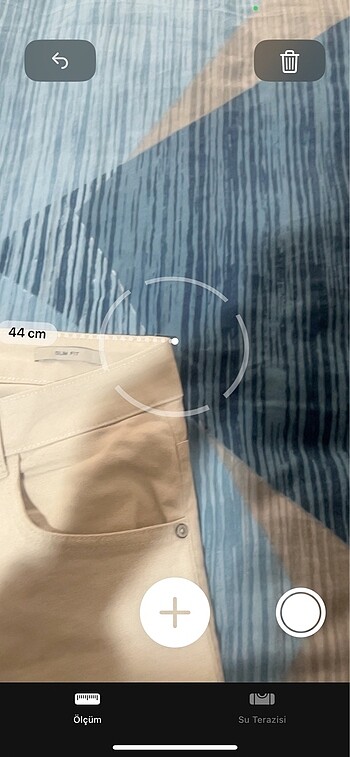 Defacto Krem slim fit erkek keten pantolon