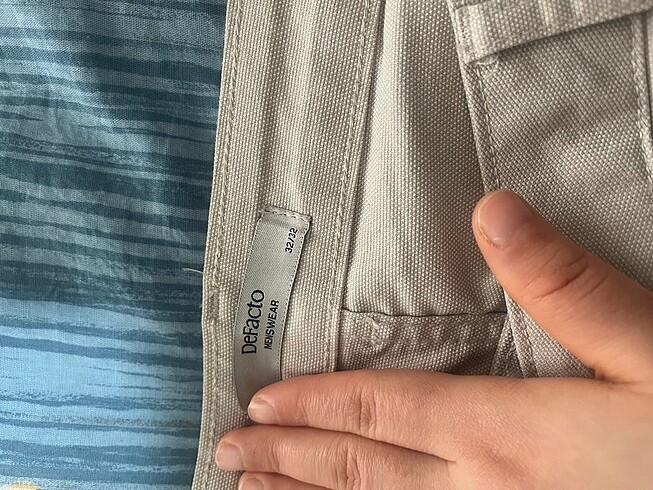32 Beden Krem slim fit erkek keten pantolon