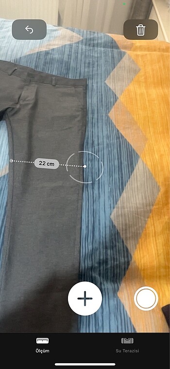 32 Beden Gri keten slim fit dar paça erkek pantolon