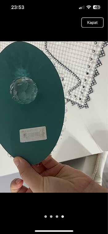 Beden gri Renk 2 kare bır oval taşlı sıfır set