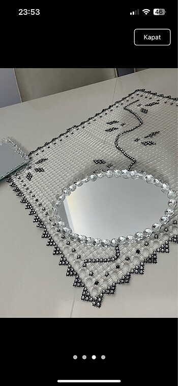 Beden 2 kare bır oval taşlı sıfır set