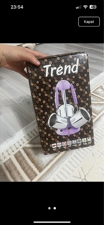 E.L.F Trend üçlü cezve seti ve asmalıgı