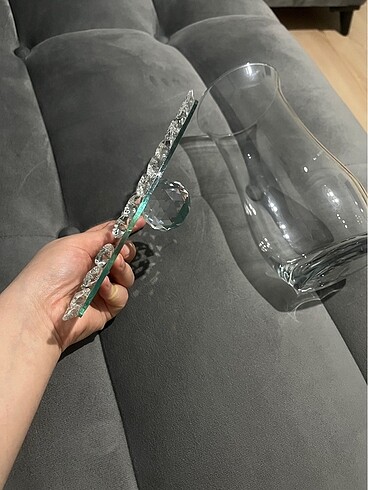 Sıfır ayaklı taşlı süs aynalı