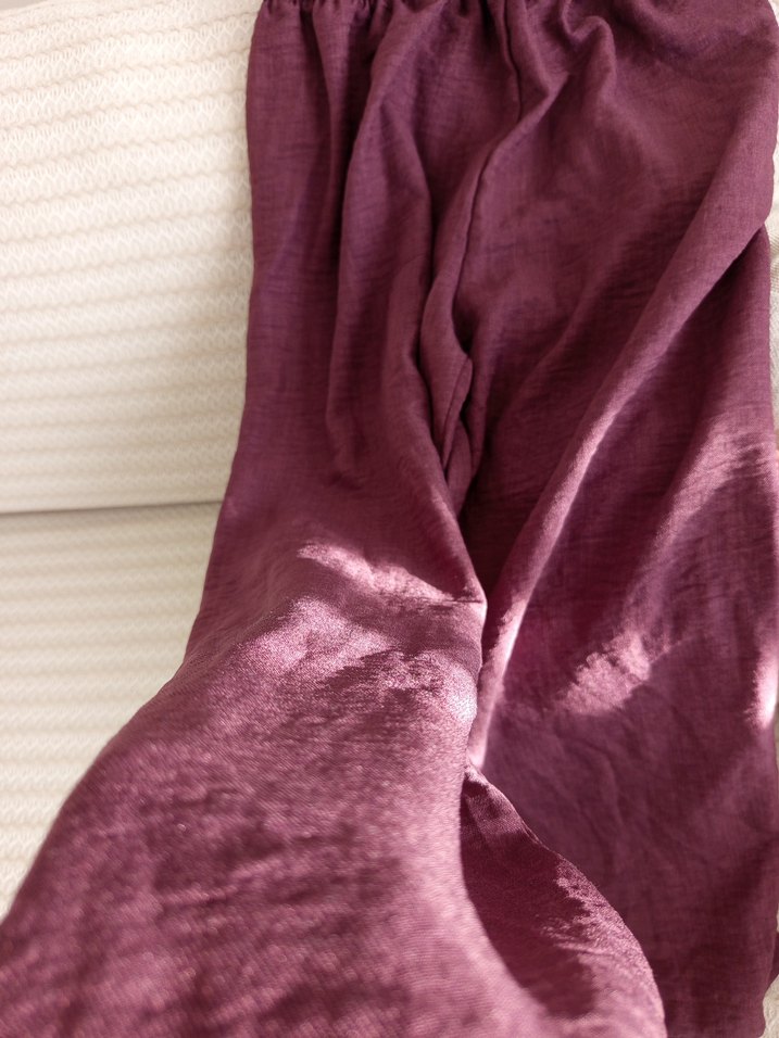 Düğmeli Bordo Hamile Midi kapri - Görsel 3