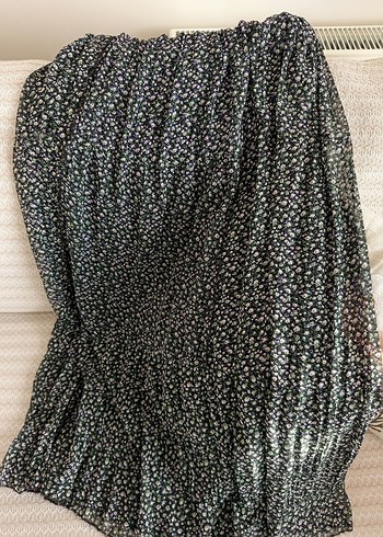 Mor Desenli Piliseli Hamile Uzun Etek - Görsel 2