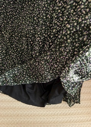 Mor Desenli Piliseli Hamile Uzun Etek - Görsel 3