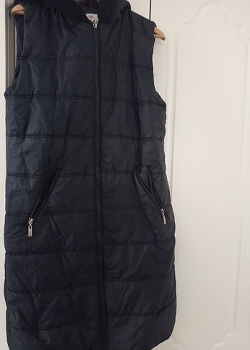 Siyah Uzun Kürklü Kadın Ceket - Görsel 2