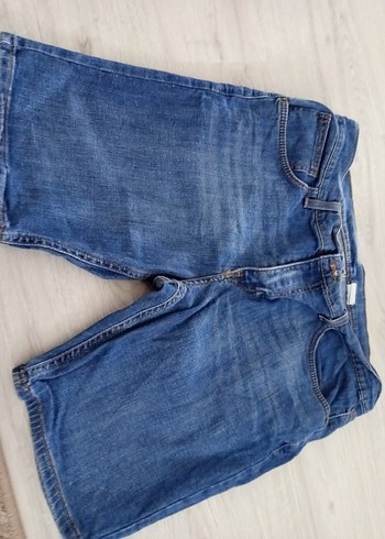 Düğmeli Mavi Kadın Kot Pantolon - Görsel 2