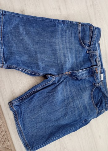 Düğmeli Mavi Kadın Kot Pantolon - Görsel 3