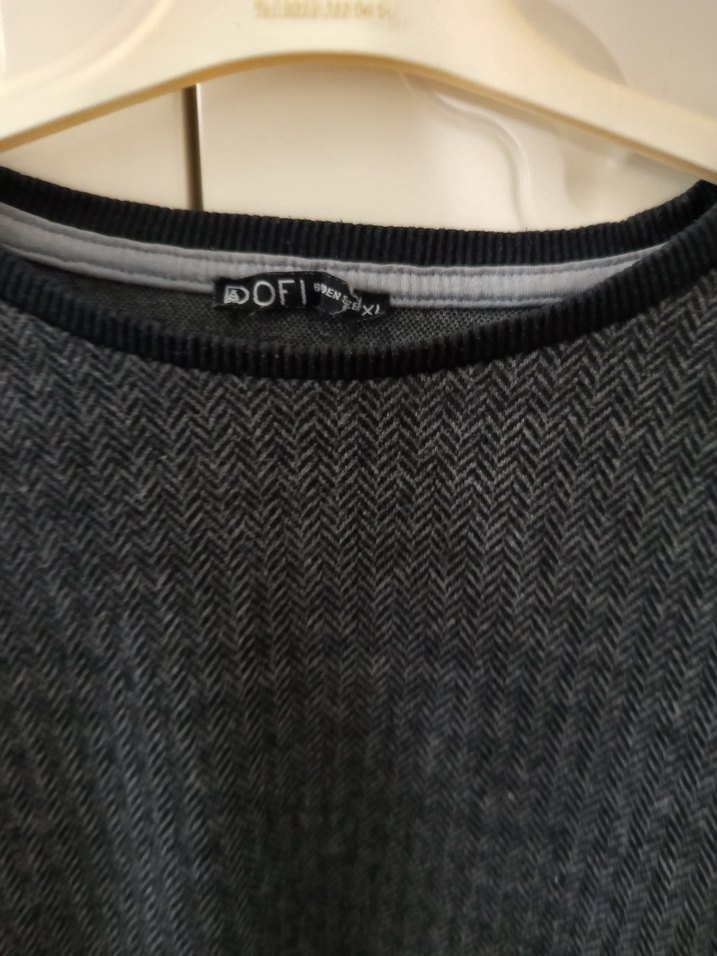 Gri Erkek Triko Kazak - Görsel 3