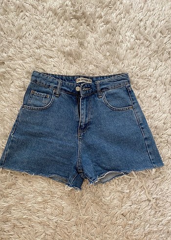 Bol Kesim Mini Denim Şort