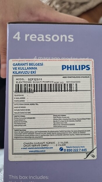 Beden Philips avent süt sağma pompası