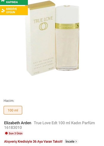 True Love Kadın Parfümü 100 ml - Görsel 4