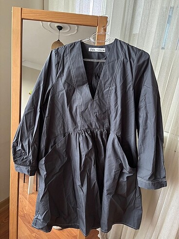xs Beden Zara 100 PAMUKLU ELBİSE BAHARLIK