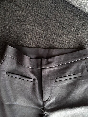 BSL FASHION BSL bilek boy crop flare ispanyol paça kumaş pantolon
