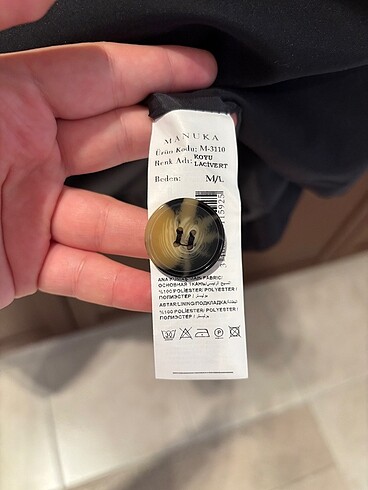 m Beden Manuka koyu lacivert trençkot m3110