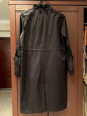 Seçil Seçil Store siyah midi boy trençkot kap