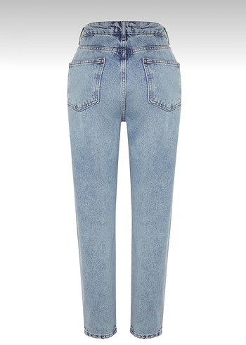 Kadın Açık Mavi Denim Regular Fit Jean - Görsel 3