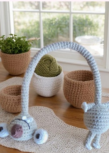 Hasır rengi çanta charmı - Görsel 5