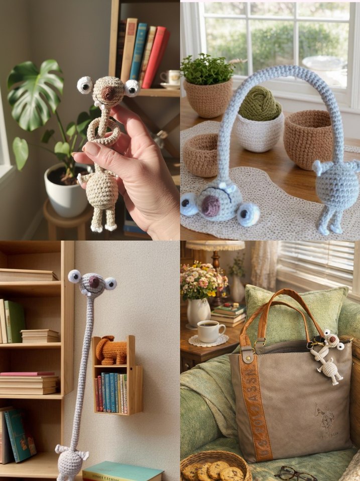 Hasır rengi çanta charmı - Görsel 3