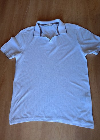 Erkek Beyaz Kısa Kollu Polo Tişört
