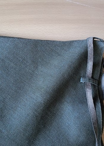 süper yenilikte saf ketenden üretilmiş marka etek - Görsel 5