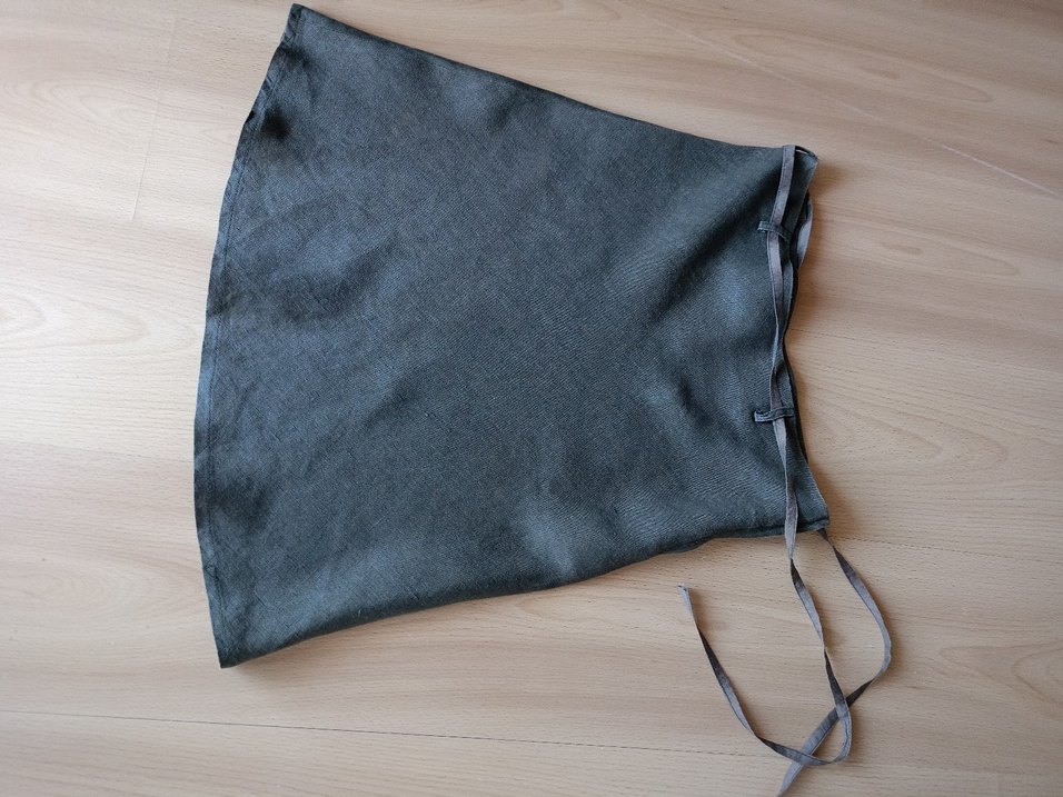 süper yenilikte saf ketenden üretilmiş marka etek - Görsel 2