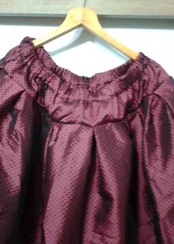 48 Beden bordo Renk Bordo Düğmeli Uzun Hamile Ceketi