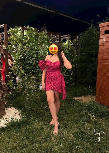 Pembe Tek Omuz Kadın Ceket, Fermuarlı, Mini Boy - Görsel 8