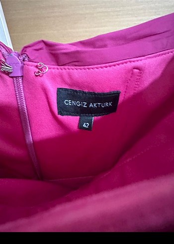 Pembe Tek Omuz Kadın Ceket, Fermuarlı, Mini Boy - Görsel 4