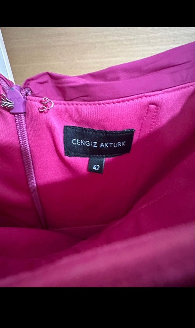 Pembe Tek Omuz Kadın Ceket, Fermuarlı, Mini Boy - Görsel 4