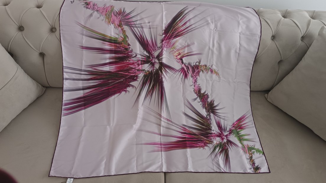 Kadın Çok Renkli İpeksi eşarp armine - Görsel 2