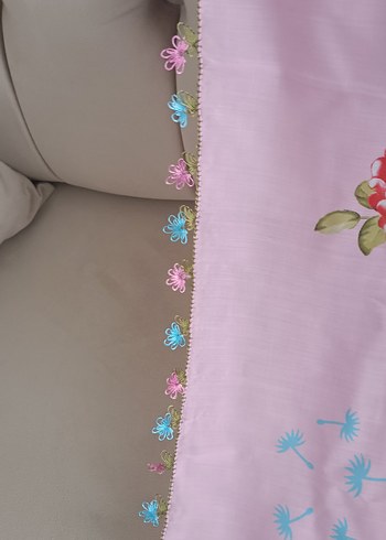 Oyalı Pembe  Kadın tülbent - Görsel 3