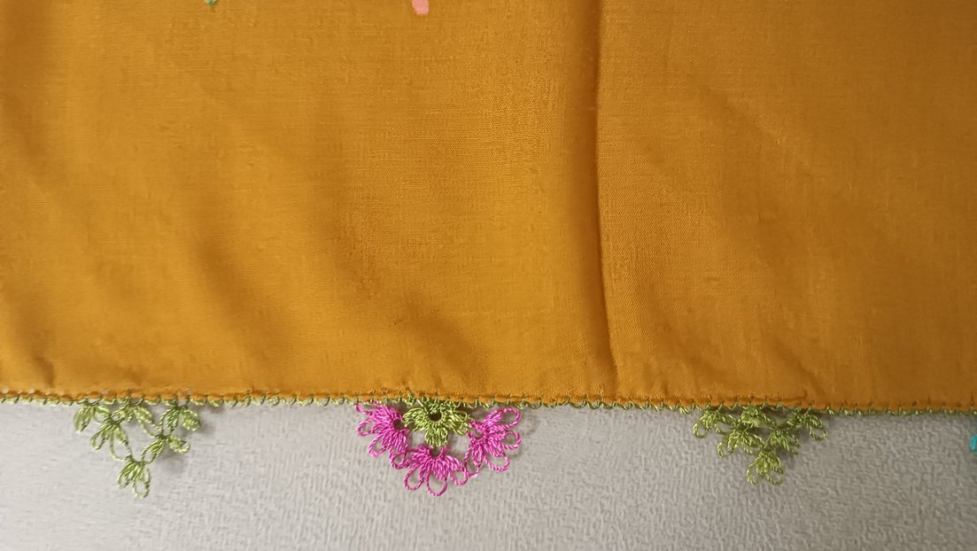 Dantel Detaylı Bohem Çok Renkli Kadın Yemeni - Görsel 3