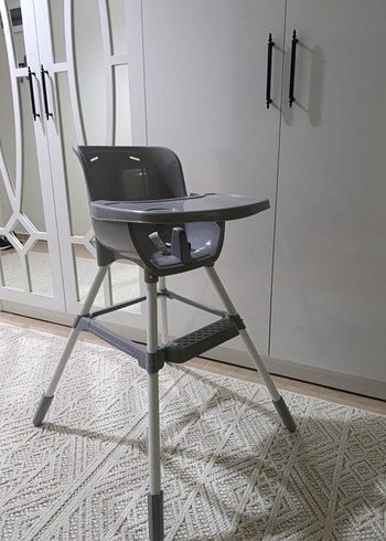 Gri Bebek Mama Sandalyesi - Görsel 2