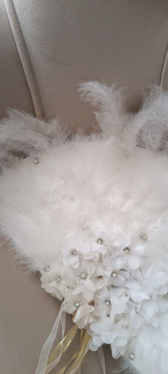 Beyaz Tüylü Gelin Yelbazesi - Görsel 2