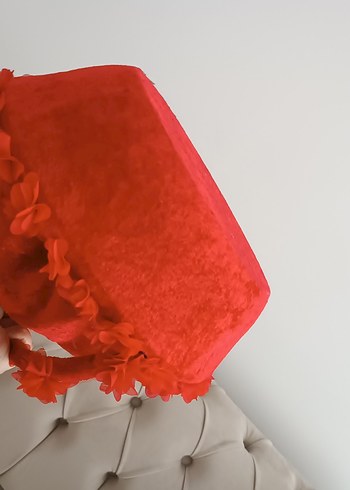 Kırmızı Çiçekli Sepet ve Kutu Seti kına Sepeti - Görsel 2